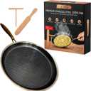 Crepe Pan 11 Inch - Comales Para Tortillas and Pancake Pan - Stainless Steel Crepe Pan Nonstick - Dosa Pan and Tortilla Pan - Flat Skillet for Roti Maker and Tawa