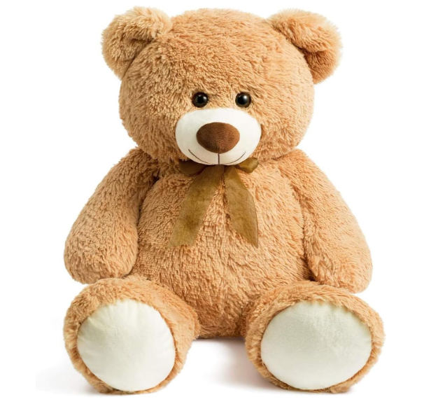 HollyHOME Big Teddy Bear, Large Bear Stuffed Animal, Gift for Kids, 36" Tan