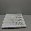 EZ-FLO 16 x 16 Inch (Duct Opening) Return Air Vent Cover for Wall or Ceiling, Solid Steel Return Air Filter Grille, HVAC Vent Cover, White, 61654