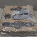 STBoo Couch Cup Holder Pillow Tray - Sofa Drink Cup Holder Cozy Buddy | Bed Caddy Organizer for Remote, Snacks Beverage, Phones, Tablet | Use it on Car, Pack, Beach, RV, Boat, Bedroom (Light Brown) (XL-13.5x13.5x3.75inch)