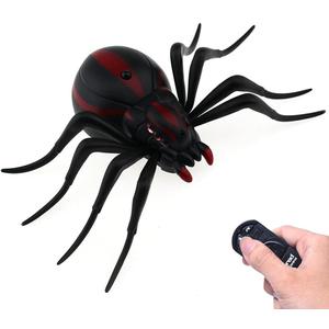 Tipmant RC Spider Remote Control Car Vehicle Animal Scary Prank Toys Electric Electronic Siumlation Fake Kids Birthday Gifts (Black)