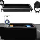 Karltys Upgraded 360 Rotation Magnetic Phone Holder Organizer for Kia K4 2025 2026 Accessories, [Screen Organizer & Magnetic] Phone Mount for Kia K4