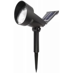 27115 Solar Spotlight, Black Plastic, 30 Lumens - Quantity 1