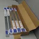 LONTAN 5 Pcs Center Mount Drawer Slides Bottom Mount for Cabinet and Dresser 22 Inch Heavy Duty Drawer Rails 15.5" Extension Glide Track