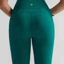 RUNNING GIRL Leggings with Pockets for Women,High Waist Athletic Yoga Pants with Tummy Control Buttery Soft (Green, L)