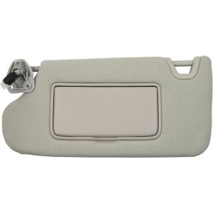 Dasbecan Gray Left Driver Side Sun Visor Compatible with Nissan Altima 2013 2014 2015 2016 2017 2018 with Mirror and Vanity Light Without Sunroof Replaces# 96401-3TA2A