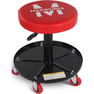 MaxWorks 80771 Pneumatic Roller Seat/Creeper with Adjustable Height - 300 lb Capacity