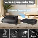 WhiteRhino Professional Vacuum Travel Bags,Reusable Vacuum Bags for Travel,IP67 Vacuum Travel Luggage for Clothes,Suitcase,Backpack&Carry(1pc+pump)