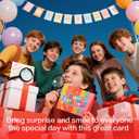 3 x Animated Greeting Card with dynamic pic inside, 6.1 * 4.8in Individual Handmade Happy Birthday Greeting Card, Full-color Rainbow style,with Envelope & Printed Message Inside