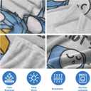 Funny Birthday Gifts for Dad Husband, Dad is Not Sleeping Blanket, Dads Gifts from Daughter Son, Super Soft Throws Blanket for Couch and Napping, 60" x 50" (Gray)