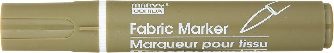 Uchida 722-C-27 Marvy Fabric Brush Point Marker, Olive Brown