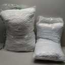 Shredded Memory Foam Cooling Soft Pillows Queen Size Set of 2, Adjustable Hypoallergenic Hotel Quality Pillow for Side, Back and Stomach Sleeper, Bamboo Viscose Cover, Oeko-TEX Certified