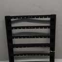 Earring Holder Organizer,7 Layer Wall Mounted Ear Stud Display Storage, Black Metal Large Capacity Earring Organizer Hanging.