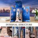 Book Nook Kit, DIY Miniature House Dollhouse Crafts Kit for Adults and Teens, The Statue of Liberty New York Cityline 3D Wooden Puzzle Booknook Build Bookshelf Decor GiftsLiberty's Legacy