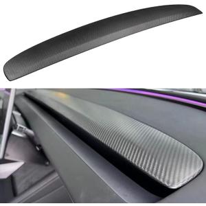DCRCFIBER Real Carbon Fiber Dashboard for Tesla Model 3 Highland(2024-2025) /Model Y Juniper(2025-2026) 100% Carbon Fiber OEM Replacement Dashboard 3D Plain Weave（1 Pack）