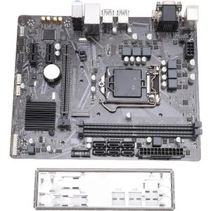 Zyyini B460M D2V Motherboard, LGA1200 64GB 2X DDR4 DIMM Gaming Keyboard for i9 i7 i5 i3 10th Gen CPU, 6X S ATA III Port, DVI and VGA Output, M.2 Slot, USB 3.2