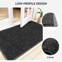 100pointONE Front Door Mat, Heavy Duty Indoor Outdoor Doormat for Entryway, 96" x 48" Low Profile Outdoor Mats for Home Entrance, Stain and Fade Resistant Welcome Mat for High Traffic Area, Black