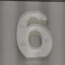 Foaky Decorative Led Marquee Light Up Number, Marquee Light Up Number Sign for Night Light Wedding Birthday Party Christmas Home Bar Decoration Number(6) (Warm)