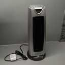 Comfort Zone Electric Oscillating Ceramic Tower Space Heater, Remote, Backlit Digital Thermostat & Temperature Display, Timer, & Overheat Sensor, Ideal for Home, Bedroom, & Office, 1,500W, CZ499R