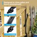 Gate Springs Self Closing Heavy Duty 14in Outdoor Gates Adjustable Tensioner Automatic Gate Closure - 1pack