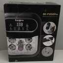 Collapsible Foot Spa Electric Rotary Massage, Foot Bath with Heat, Bubble, Temp Control, and 24 Motorized Shiatsu Massage Balls, Pedicure Foot Spa Tub for Stress Relief (Black)