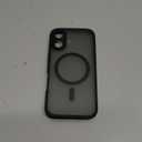 TOCOL Magnetic for iPhone 16 Case, Compatible with Magsafe, Upgraded Full Camera Protection, Drop Protection, Translucent Matte Back Bumper Phone Cover 6.1-Inch, Black