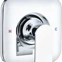 Trim Kit Compatible with Moen Shower Faucet (Valve& Catridge Not Inclued), Volume and Temperature Control Level Handle, Chrome