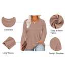RITERA Plus Size Tops for Women Long Sleeve Basic Tshirts Womens Casual Oversized Crewneck Tunic Tops Solid Color Khaki Shirts Winter Fall Blouse 5XL 26W 28W (Beige, XXXL)