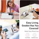 Goodon for Samsung Galaxy S23 Case Wallet - Flip Folio Leather Cover with Trendy Design, 3 Card Slots & Kickstand Function, Stylish Protective Phone Case for Women and Girls - White