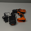 BLACK+DECKER 20V MAX Cordless Drill and Driver, 3/8 Inch, With LED Work Light, Battery and Charger Included (LDX120C)