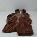 COSUSKET Snug Fit Unisex Adult Onesie Pajamas, Flannel Cosplay Animal One Piece Halloween Costume Sleepwear Homewear (Large, Brown)