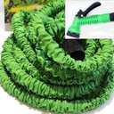 For 50 Foot Expanding Shrinking Retracting Water Watering Garden Hose with Nozzle