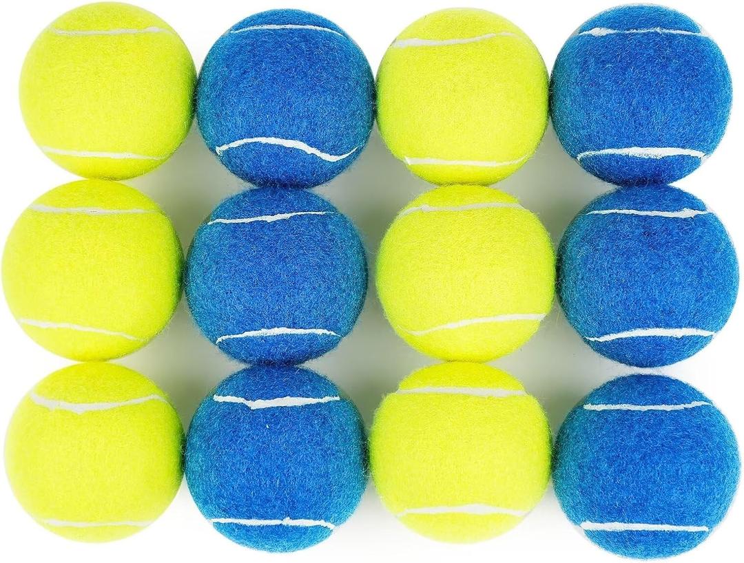Prime Pets Dog Tennis Balls 12 Pack, 2.5 Durable High-Bounce Tennis Balls for Dogs, Dog Toy Ball for Fetch & Training, Outdoor & Indoor Interactive Dog Ball for Small and Medium Dogs
