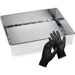 Trapping Soil Sifter, Standard Size (12 x 10 inches) with 1/4-inch Mesh, Garden Sieve for Dirt, Sand, Rocks, and Compost