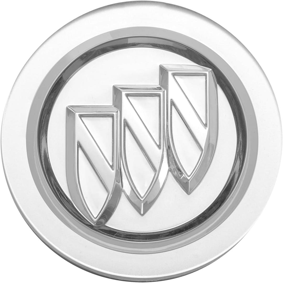 GM Accessories 19132147 Button Style Center Cap in Chrome with Tri-Shield Logo