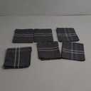 DII French Stripe Tabletop Collection Farmhouse Style Dining Table Linen Napkin Set, 20x20, Gray Chambray, 6 Piece