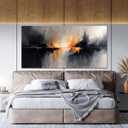 Black and White Wall Art Abstract Wall Art Decor for Living Room 20"x40"