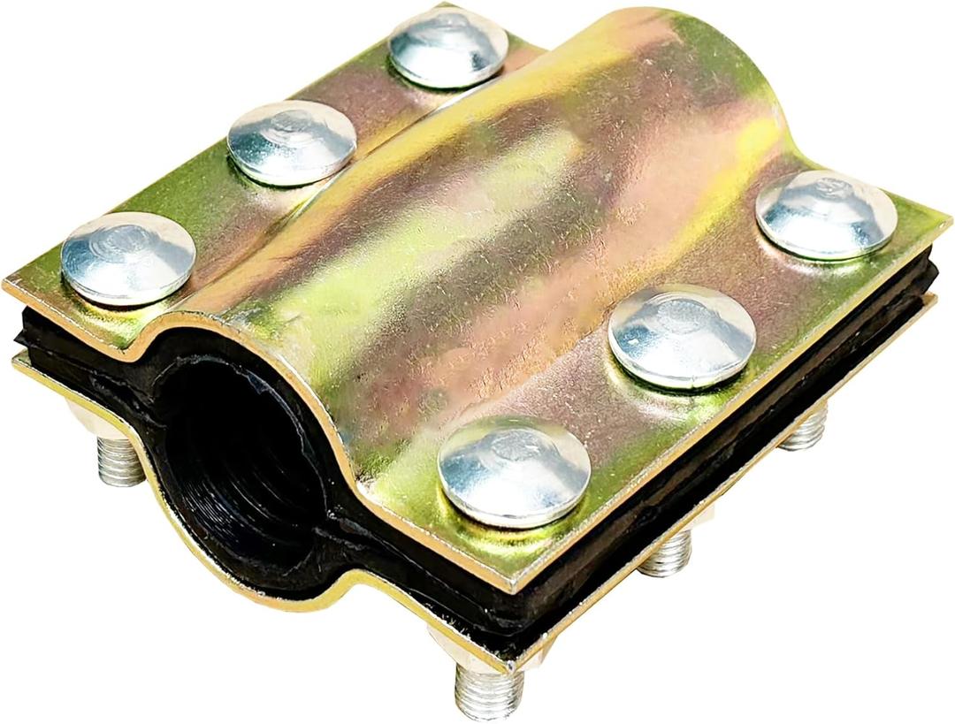 Water Pipe Repair Clamp,OD of The Applicable Pipe is About 1.33 inch,Leak Sealer for Pipes and Plumbing,Length About 4 inch,Suitable for PE/PPR Pipes,Steel/Iron Pipes