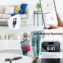 Keychain, Works with Apple Find My, Heavy Duty Keychain Bottle Opener, Carabiner Car Key Chains with GPS Tracker, Key Finder, Bluetooth Tracker for Luggage, Kids, Bags and More, Rechargeable, Black