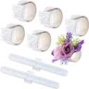 6Pcs Slap Wrist Corsage Bracelets DIY, Glitter Slap Corsage Wristlet Shimmer Wrist Corsage Bands Kit for Wedding Prom Party Bridal Bridesmaid