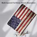 Case for iPad 9th/8th/7th Gen 2021/2020/2019 iPad 10.2 Inch Also Fit iPad Air 3th Gen 2019/iPad Pro 10.5 inch 2017Standing Cover Case with Auto Sleep/WakeVintage American Flag