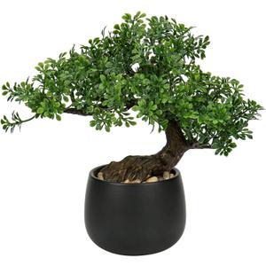 Artificial Bonsai Tree Juniper Faux Plants Indoor Fake Plants Decor with Ceramic Pots for Home Table Office Desk Bathroom Shelf Bedroom Living Room Farmhouse Decorations