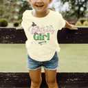 LOTUCY Birthday Girl Shirts Its Me Hi Im The Birthday Girl Its Me Shirt Letter Printed Party Outfit for Youth Girls (5-6 Years, Change for Good-apricot)