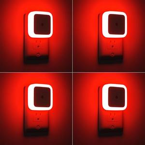 Sujeet Red Night Light, Night Lights Plug into Wall 4-Pack, Nightlight Plug in Night Light, Dusk to Dawn Night Lamp Led Night Lights for Adults Bedroom, Bathroom, Hallway