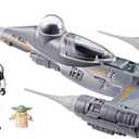 STAR WARS Epic Hero Series The Mandalorian's N-1 Starfighter Ship, 4-Inch Scale Grogu & Mandalorian Action Figures, Toys for Boys & Girls Ages 4+