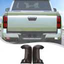 Rear Tail Light Cover Tail Lamp Shell Shade Guard Trim Frame Compatible with Toyota Tacoma 2024 2025,ABS Car Taillight Protective Shell Bezels Smoke Black Taillight Shell Accessories