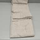 NICETOWN Natural Full Blackout Back Tab Linen Curtains 84" Long 2 Panels, Boho-Chic Thick Linen Blend Drapes for Bedroom, Thermal Insulated Window Covers with White Backing for Cafe Bar (42" Wide)