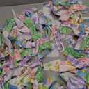 Easter Garland Decorations 7ft/2.1m Spring Rag Tie Hanging Banner Pastel Egg Yellow Chick Bunny Fabric Swag Shabby Chic Bunting for Easter Tree Fireplace Mantel Wreath Front Door Wall Home Decors