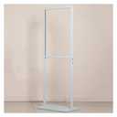 Freestanding Display Sign Stand, Outdoor Advertising Poster Holder for Sale Notices, Business Signs and Directional Signage, White 