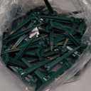 100 Pack Christmas Light Stakes, 4.5 Inch Lighting Stakes for C7 C9 Christmas Lights Outdoor, Yard Stakes,Garden,Lawn,Pathway, Patio, Path, Walkway, Christmas Decoration Green